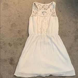 White dress with lace details